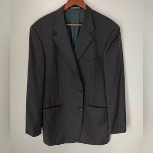 Vintage Harry Rosen Blazer Size 42L Gray Loro Piana Zelander Wool